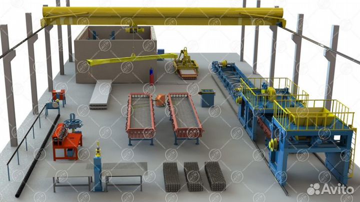 Завод по производству плит перекрытия пк под ключ