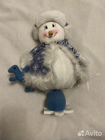 Новогодний снеговик (украшение)