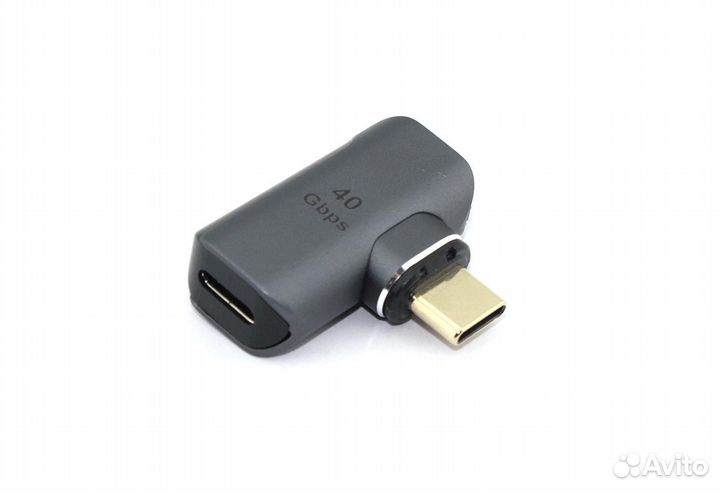 Переходник USB 4 Type C мама-папа магнитный