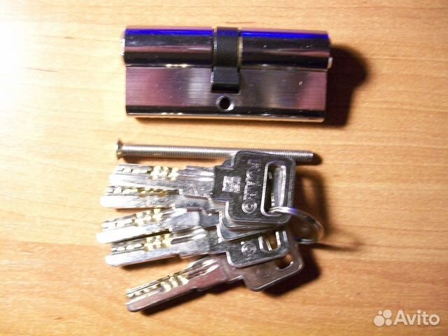 Замок Цилиндровый механизм Fuaro, длина 7 см