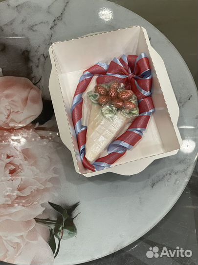 Мыло ручной работы,Букет земляники