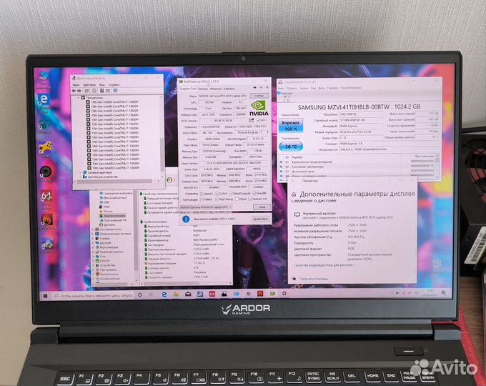 Ноутбук RTX 4070 / i7-13620H / 17.3
