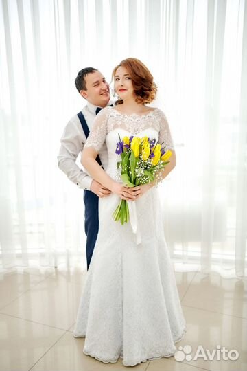 Свадебное платье рыбка