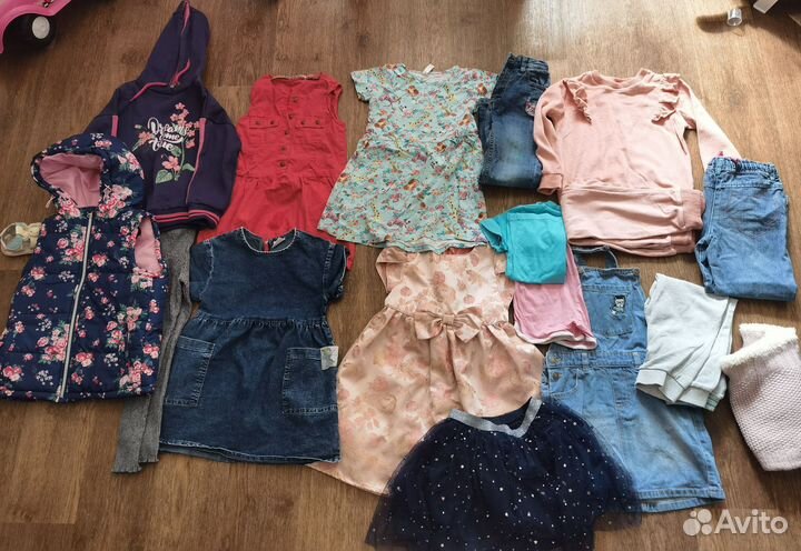 Вещи пакетом на девочку 116 122 128