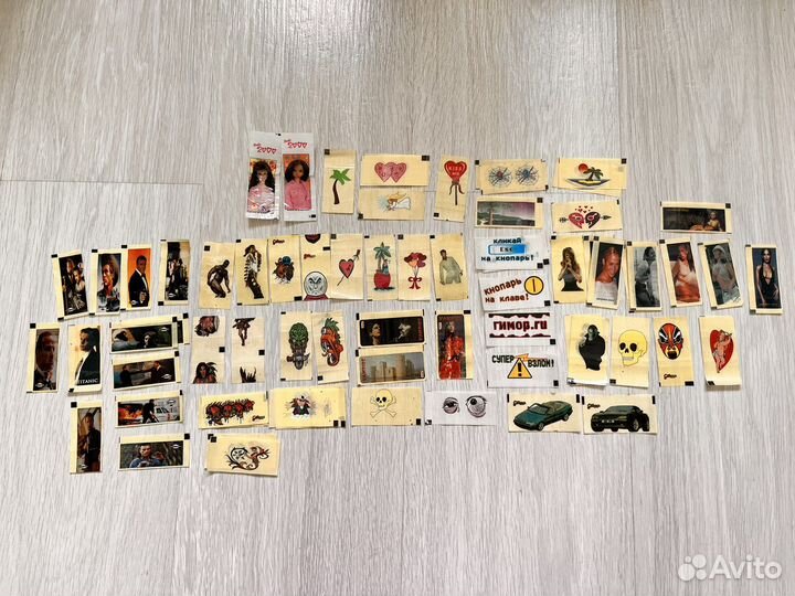 Наклейки-переводки из 90-х