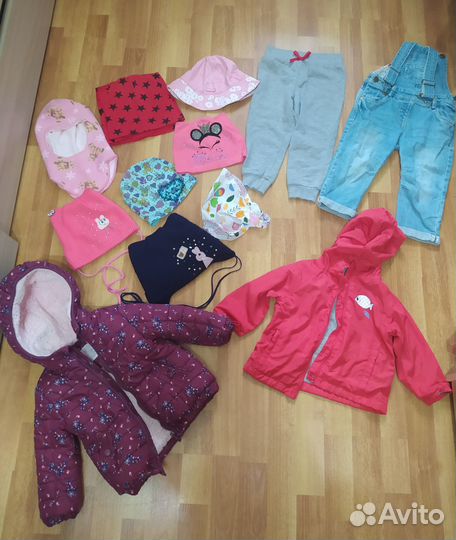 Детские вещи пакетом для девочек 86 92