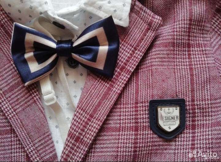 Костюм тройка+бабочка (3/4г)