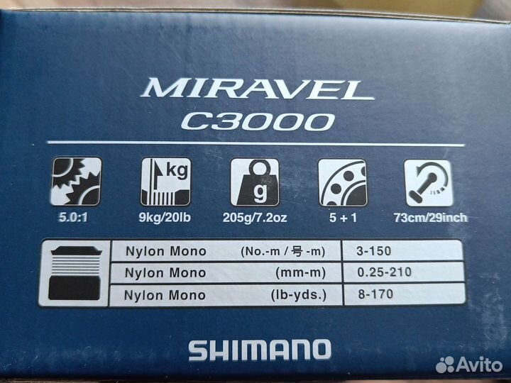 Shimano 22 Miravel C3000 новая