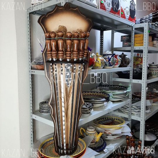 Шампуры на щите, подарок для мужчин