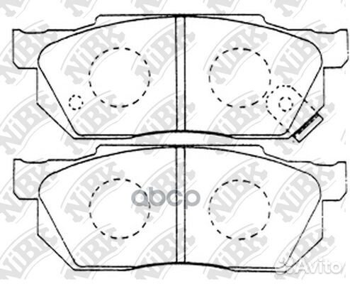 Колодки тормозные дисковые перед PN8263 NiBK