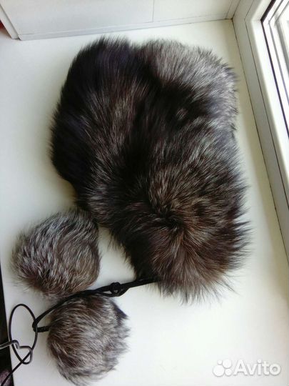 Шапка для девочки меховая