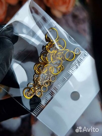 Пирсинг для маникюра (колечки)