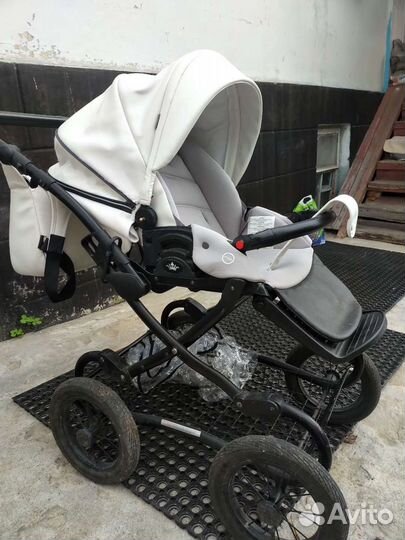 Коляска 2 в 1 эко кожа tutis