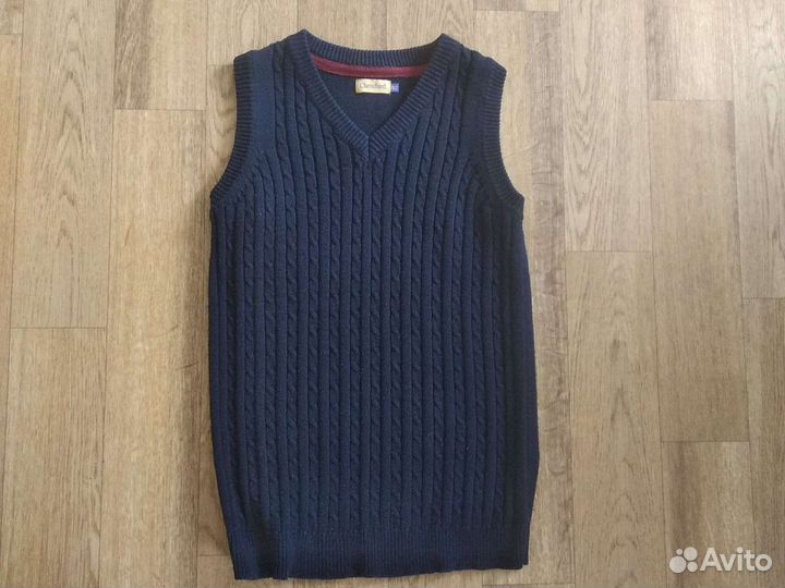 Жилетка р.152 синяя для мальчика