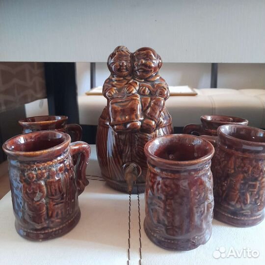 Бочка штоф с кружками