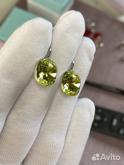 Серьги с кристалами swarovski