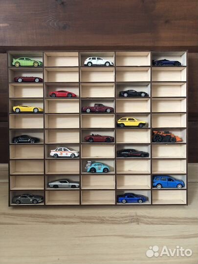 Полка гараж для 50 HotWheels