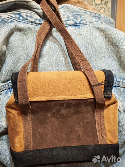 Сумка натуральная замша кожа