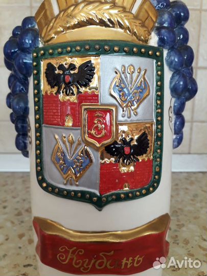 Бутылка керамическая коллекционная - Кубань