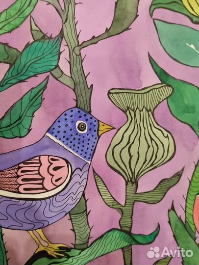 Акварель, картина 