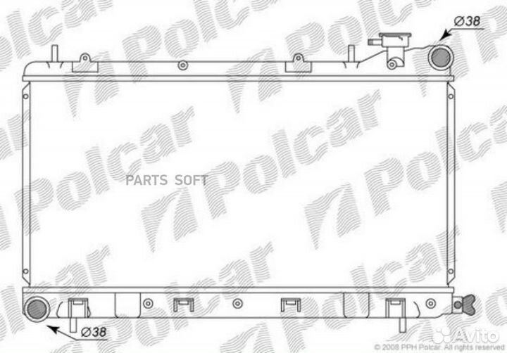 Радиатор охлаждения forester 98-02 7211081K