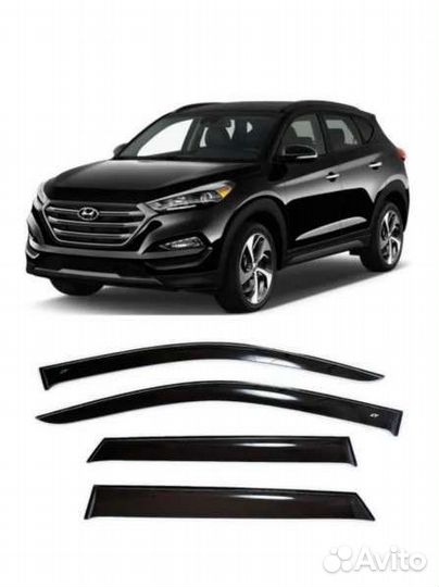 Дефлекторы окон Hyundai Tucson III 2015-2021.н.в