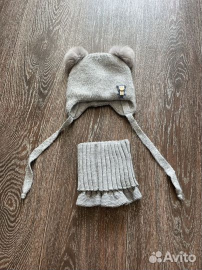 Комплект шапка и снуд