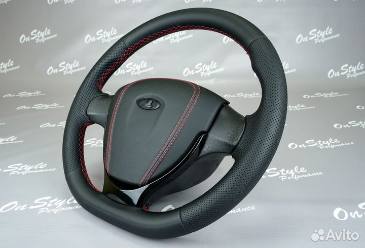 Руль анатомический в эко-коже, на Ваз 2114-15
