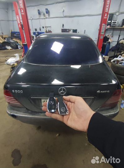 Ключ Mercedes Рыбка FBS3. Привязка к автомобилю