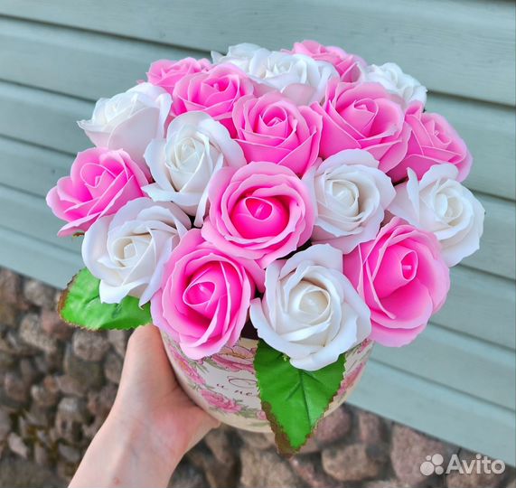 Букет из мыльных роз в наличии