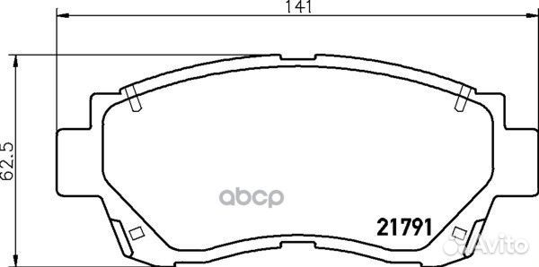 Колодки тормозные дисковые перед (PF-1228)