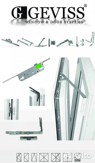 Фурнитура для окон и дверей пвх