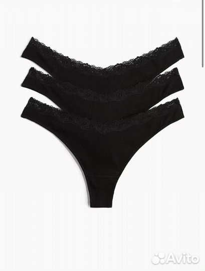 Трусы женские hm стринги хлопок S