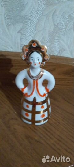 Статуэтка фарфор матрешка-невеста, Дулево,ссср
