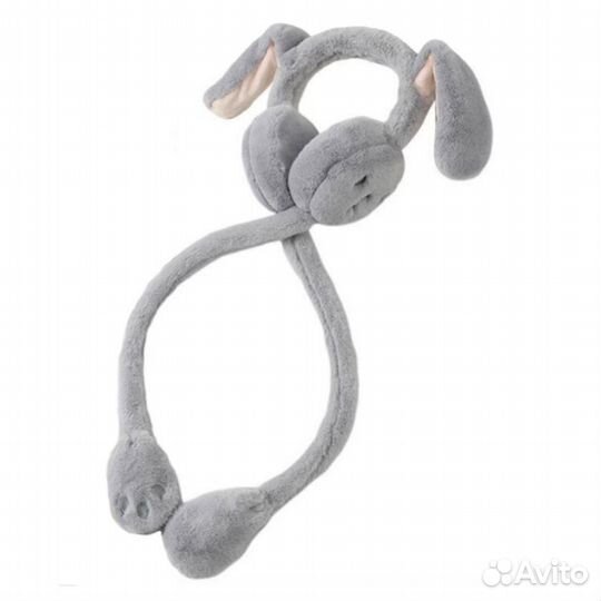 Меховые наушники с ушками