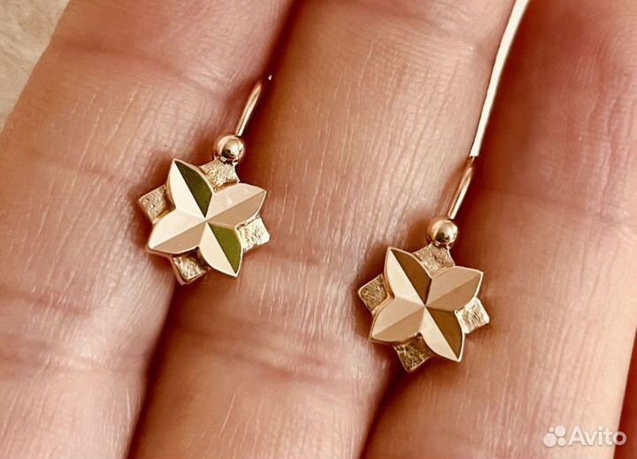 Золотые серьги СССР