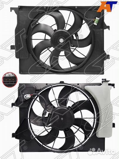 Диффузор радиатора В сборе хундай соларис 2 2017