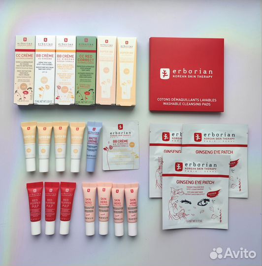 Erborian миниатюры, полноразмеры, сс, bb, кремы