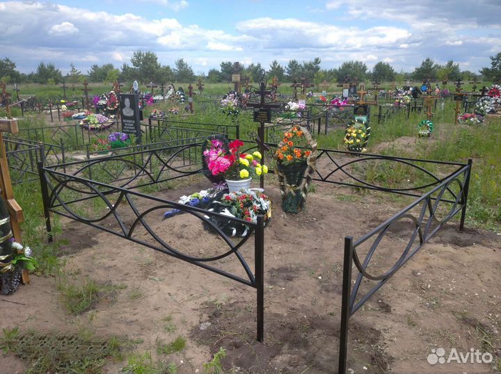 Оградки на кладбище, доставка, установка