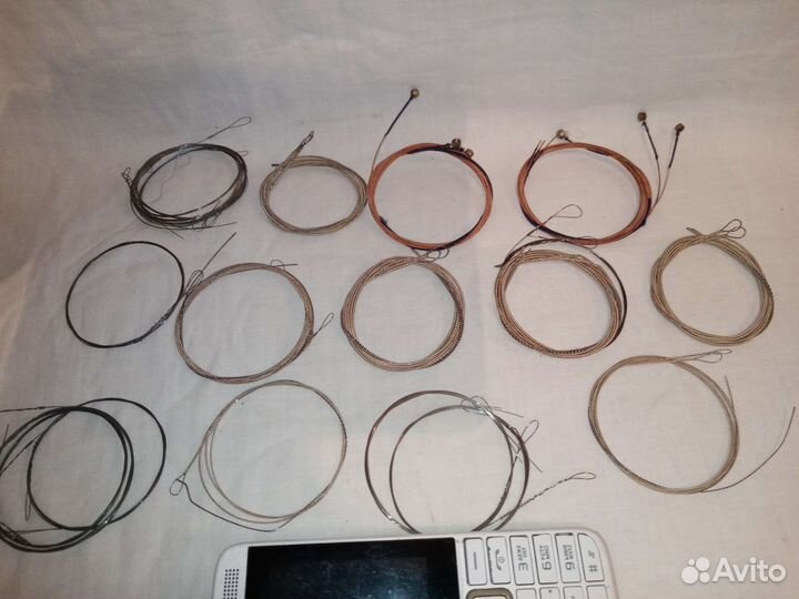 Струны для Гитары. Разные. Новые. 37 штук