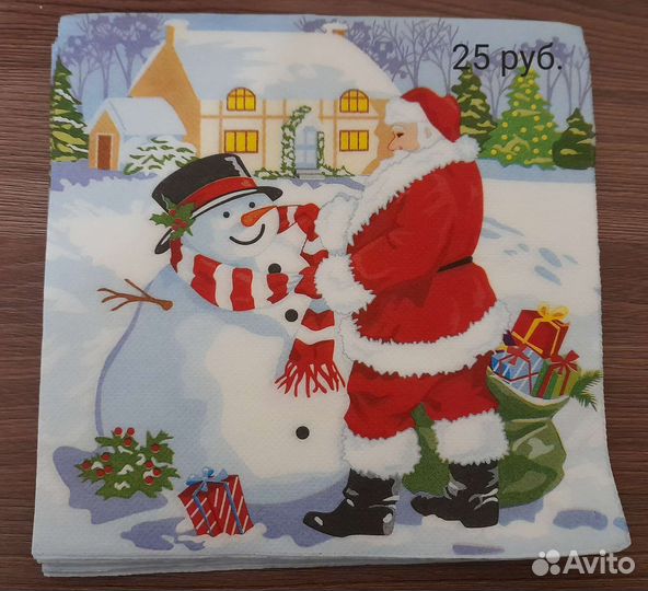 Салфетки для декупажа новогодние