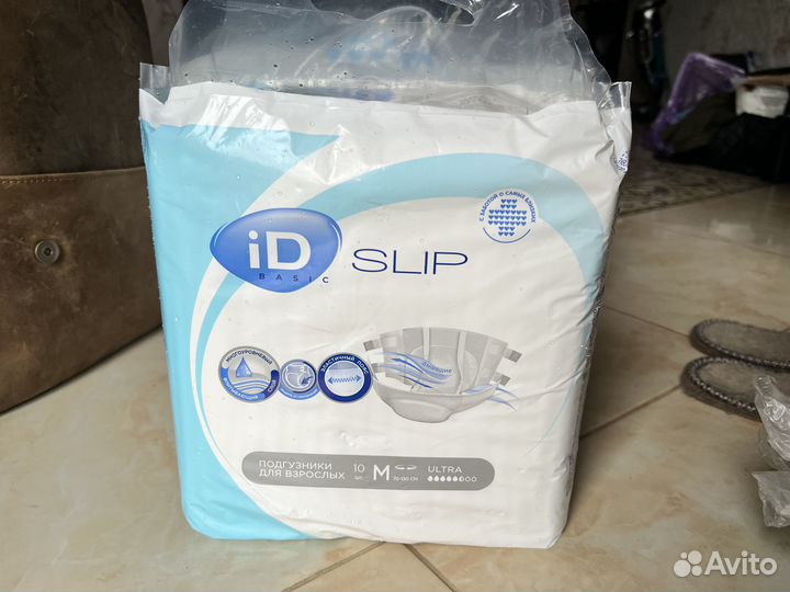 Подгузники для взрослых İD basic slip M. Новые