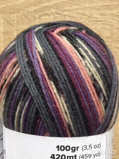 Пряжа шерсть носочная La Mia