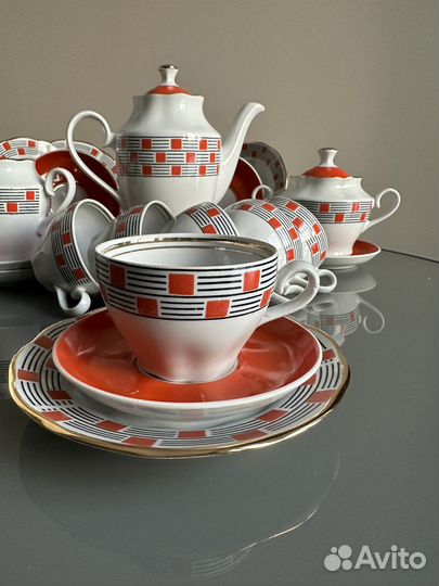 Сервиз Ария, Рижский фз, чайно-кофейный