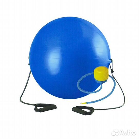 Мяч гимнастический 75 см фитбол с эспандером