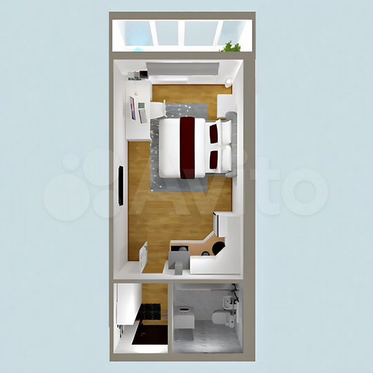 Квартира-студия, 25,7 м², 2/3 эт.