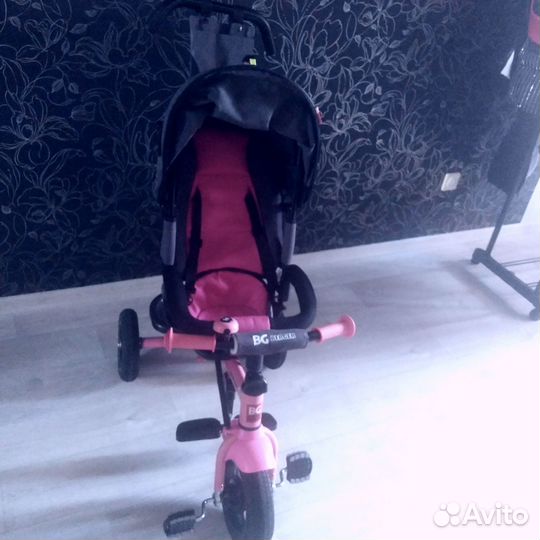 Велосипед коляска с ручкой