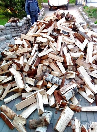 Дрова колотые Береза