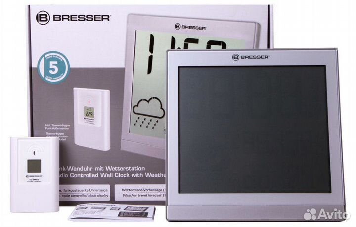 Метеостанция Bresser TemeoTrend JC LCD, серебриста