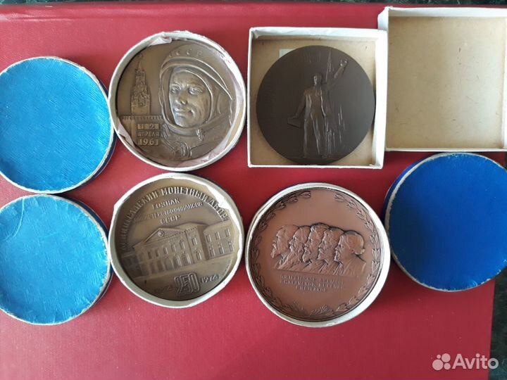 Настольные медали времен СССР